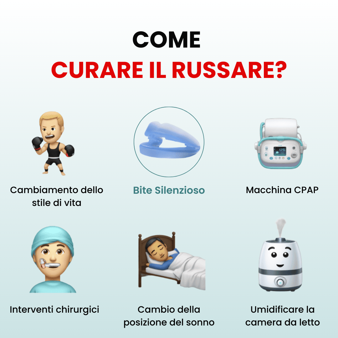 Bite anti-russamento silenzioso universale