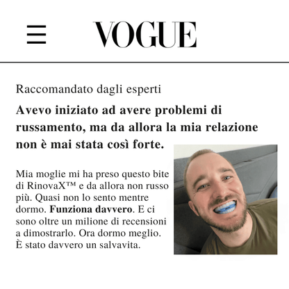 Bite anti-russamento silenzioso universale